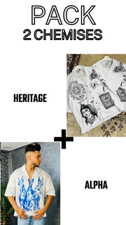 PACK 2 Chemises 'Héritage' + 'Alpha'