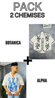 PACK 2 Chemises 'Botanica' + 'Alpha'
